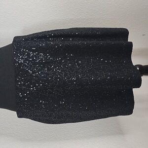 Ann Taylor PETITE Sequins Mini Skirt Size 10P Black